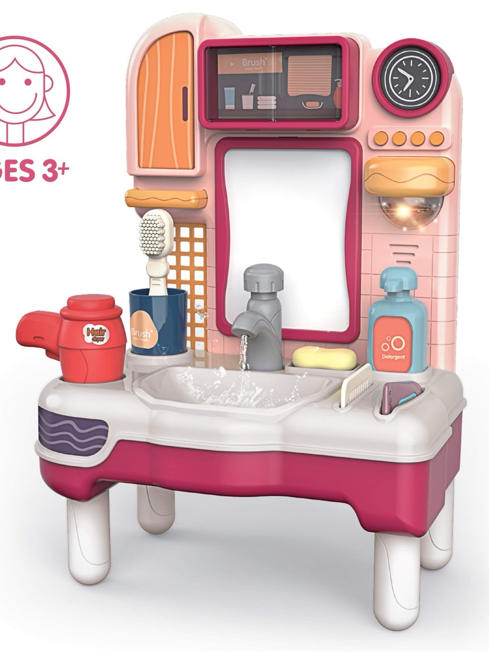 Toy Chef Kids' Wash Up Sink Pretend Playset
